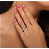 Image 2 : Platinum 0.98ctw Diamond Ring