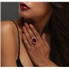 Image 1 : 14KT Yellow Gold 9.31ct Ruby and Diamond Ring