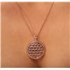Image 2 : 14KT Rose Gold 2.14ctw Diamond Pendant With Chain