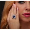 Image 1 : 14KT White Gold 6.10ct Tanzanite and Diamond Ring