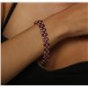 Image 2 : 14KT Yellow Gold 26.46ctw Ruby and Diamond Bracelet