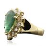 Image 4 : 14KT Yellow Gold 2.48ct Emerald and Diamond Ring