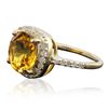 Image 4 : 14KT Yellow Gold 3.39ct Citrine and Diamond Ring