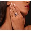 Image 1 : 14KT White and Yellow Gold 1.43ct Tourmaline and Diamond Ring