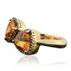 Image 2 : 14KT Yellow Gold 2.88ct Citrine and Diamond Ring