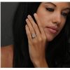 Image 2 : 14KT White Gold 1.95ctw Princess Cut Diamond Ring