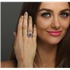 Image 1 : 14KT White Gold 3.51ct Tanzanite and Diamond Ring