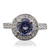 Image 3 : 14KT White Gold 1.61ct Tanzanite and Diamond Ring