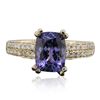 Image 1 : 14KT Yellow Gold 2.44ct Tanzanite and Diamond Ring