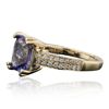 Image 2 : 14KT Yellow Gold 2.44ct Tanzanite and Diamond Ring