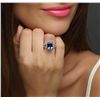 Image 2 : 18KT White Gold 4.26ct Tanzanite and Diamond Ring