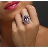 Image 2 : 14KT Two-Tone Gold 8.09ct Amethyst and Diamond Ring