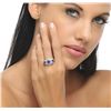 Image 1 : 14KT White Gold 2.75ctw Tanzanite and Diamond Ring