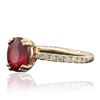 Image 2 : 18KT Yellow Gold 1.57ct Ruby and Diamond Ring