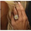 Image 2 : Platinum EGL Certified 11.06ctw Diamond Ring