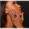 Image 2 : 14KT Yellow Gold 10.82ctw Sapphire Ring