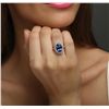 Image 2 : 14KT White Gold 4.58ct Tanzanite and Diamond Ring