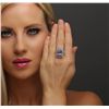 Image 2 : 14KT White Gold 4.42ct Tanzanite and Diamond Ring