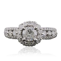 14KT White Gold 1.42ctw Diamond Ring