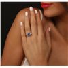 Image 2 : 14KT Yellow Gold 2.85ct Sapphire and Diamond Ring