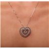 Image 2 : 18KT and 14KT White Gold 1.34ctw Diamond Pendant