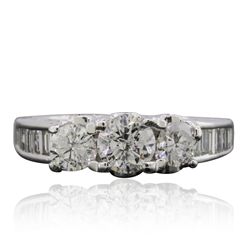 14KT White Gold 1.67ctw Diamond Ring