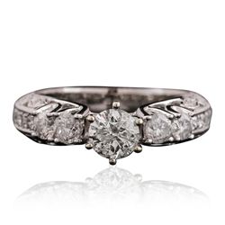 14KT White Gold 1.32ctw Diamond Ring