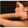 Image 1 : 14KT Yellow Gold 3.25ctw Emerald and Diamond Bracelet