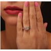Image 2 : 14KT Two-Tone Gold 1.02ctw Diamond Engagement Ring