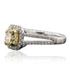 Image 4 : 14KT Two-Tone Gold 1.02ctw Diamond Engagement Ring