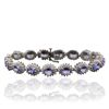 Image 3 : 14KT White Gold 10.40ctw Tanzanite and Diamond Bracelet