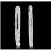 Image 3 : 14KT White Gold 2.04ctw Diamond Earrings