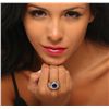 Image 2 : 14KT White Gold 2.90ct Sapphire and Diamond Ring