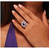 Image 2 : 14KT White Gold 3.00ct Tanzanite and Diamond Ring