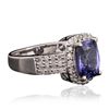 Image 2 : 14KT White Gold 2.08ct Tanzanite and Diamond Ring