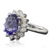 Image 4 : 14KT White Gold 2.56ct Tanzanite and Diamond Ring