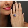 Image 6 : 14KT White Gold 2.56ct Tanzanite and Diamond Ring