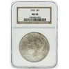 Image 1 : 1925 NGC MS63 Peace Silver Dollar Coin