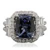 Image 3 : 18KT White Gold 4.68ct Tanzanite and Diamond Ring