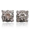 Image 3 : 14KT White Gold 1.36ctw Diamond Earrings