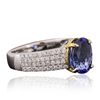 Image 4 : 14KT White Gold 2.70ct Tanzanite and Diamond Ring