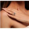 Image 2 : 14KT White Gold 1.03ct SI1/Light Yellow Diamond Ring