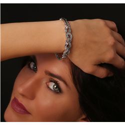 14KT White Gold 1.63ctw Diamond Bangle