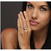 Image 1 : 14KT Two-Tone Gold 8.86ct Morganite and Diamond Ring