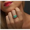 Image 2 : 14KT Yellow Gold 4.71ct Emerald and Diamond Ring