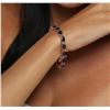 Image 8 : 14KT Rose Gold 22.24ctw Sapphire and Diamond Bracelet