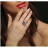 Image 1 : 14KT White Gold 6.30ct Tanzanite and Diamond Ring