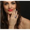 Image 2 : 14KT White Gold 6.30ct Tanzanite and Diamond Ring