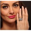 Image 1 : 14KT White Gold 2.64ct Aquamarine and Diamond Ring