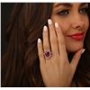 Image 1 : 18KT White Gold 6.05ct Ruby and Diamond Ring